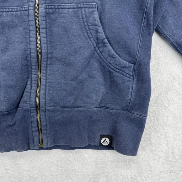 American Giant Hoodie Mens Small Navy‎ Full Zip Heavyweight Cotton Made in USA - Picture 3 of 7